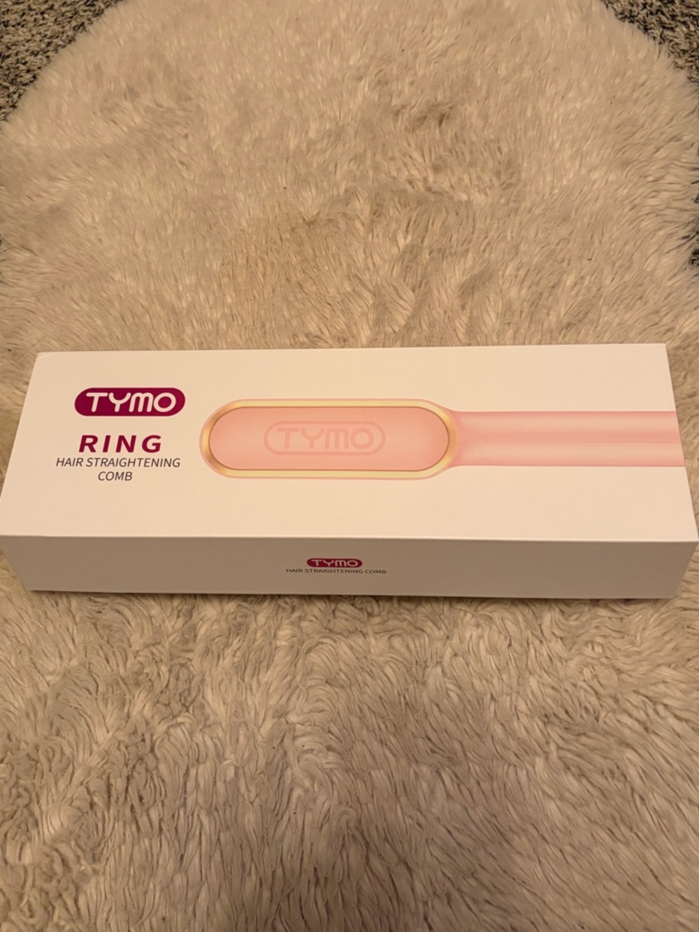 TYMO Pink Ring Hair Straightening Comb